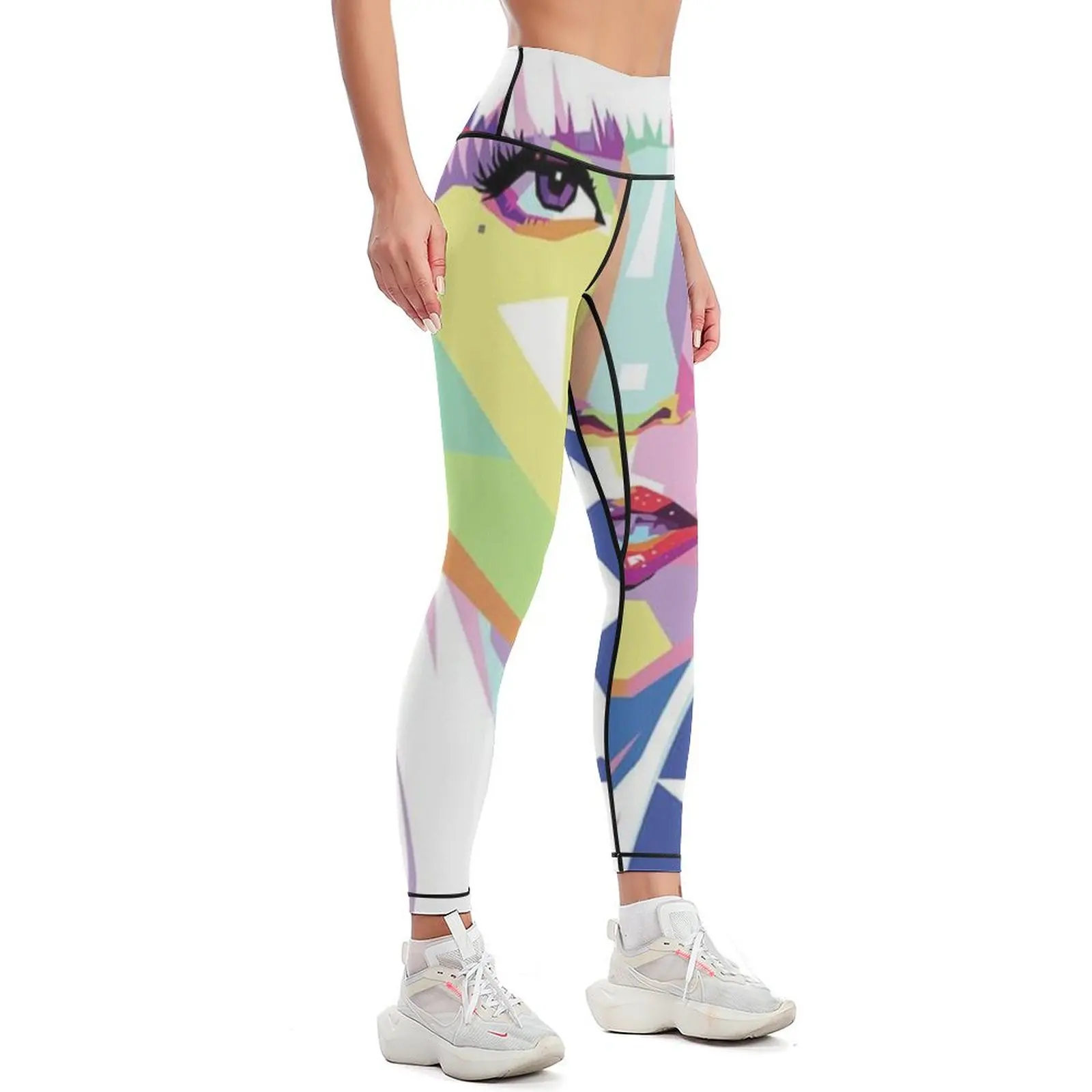 lady gaga logo Leggings Golf wear sport legging Women's sports Women's gym Womens Leggings