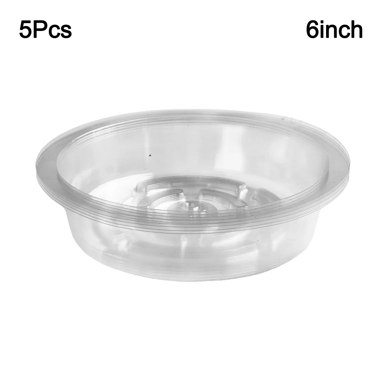 For Indoor & Outdoor Potted Plants Transparent Color 6 Inches 8 Inches Plant Saucers Flower Pot Bottom Support 5/10/24PCS