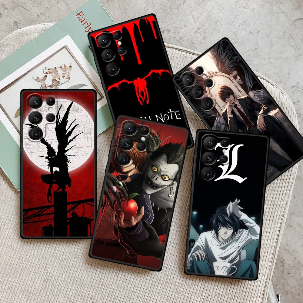 

Anime D-Death N-Note Apple For Samsung Galaxy S24 S23 S22 S21 S20 FE S10 S10E Plus Ultra Pro Lite 5G Black Back Phone Case