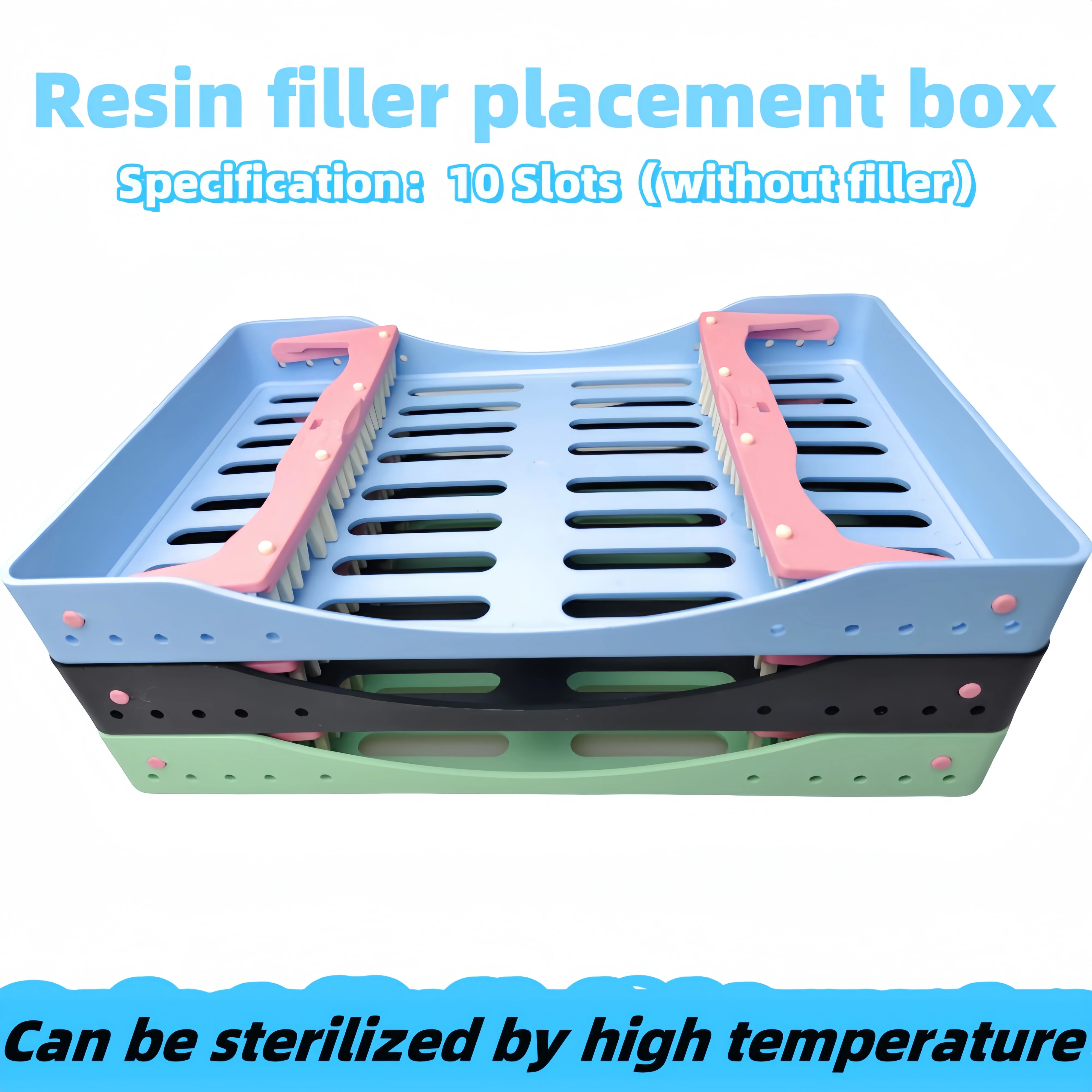

Коробка для стерилизации стоматологического автоклава, держатель шпателей для наполнения композитной смолой с подставкой для размещения набора для эстетического восстановления