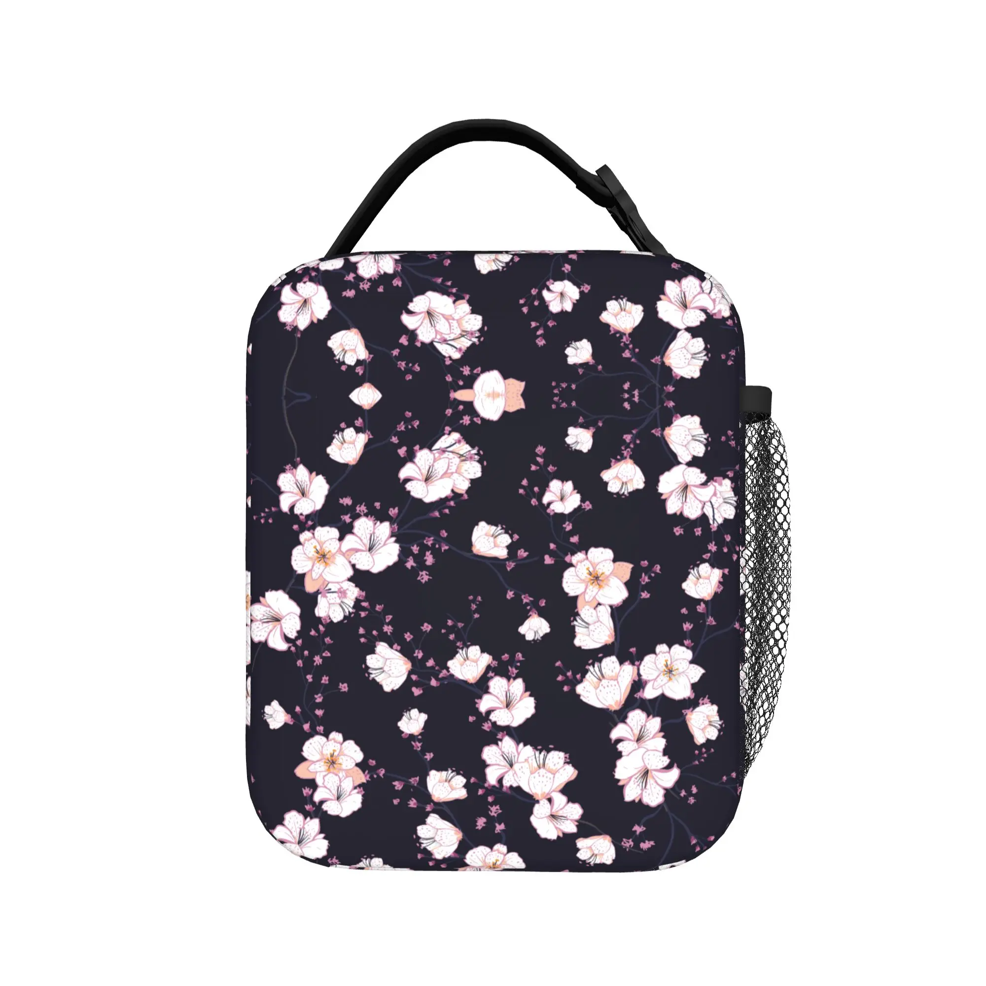 Japanese Sakura Cherry Blossom Thermal Insulated Lunch Bag for School  Portable Food Container Bags Cooler Thermal Lunch Boxes