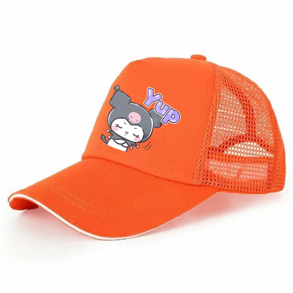 

Sanrio Kuromi Kids Adjustable Duckbill Cap Mesh Baseball Hat Boys Girls Summer Breathable Sun Visor Outdoor Sport Children Gifts