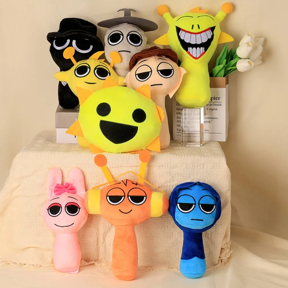 Kawaii sprunki boneca de pelúcia dos desenhos animados macio pelúcia animal brinquedo plushie travesseiro boneca crianças presente aniversário decoração para casa
