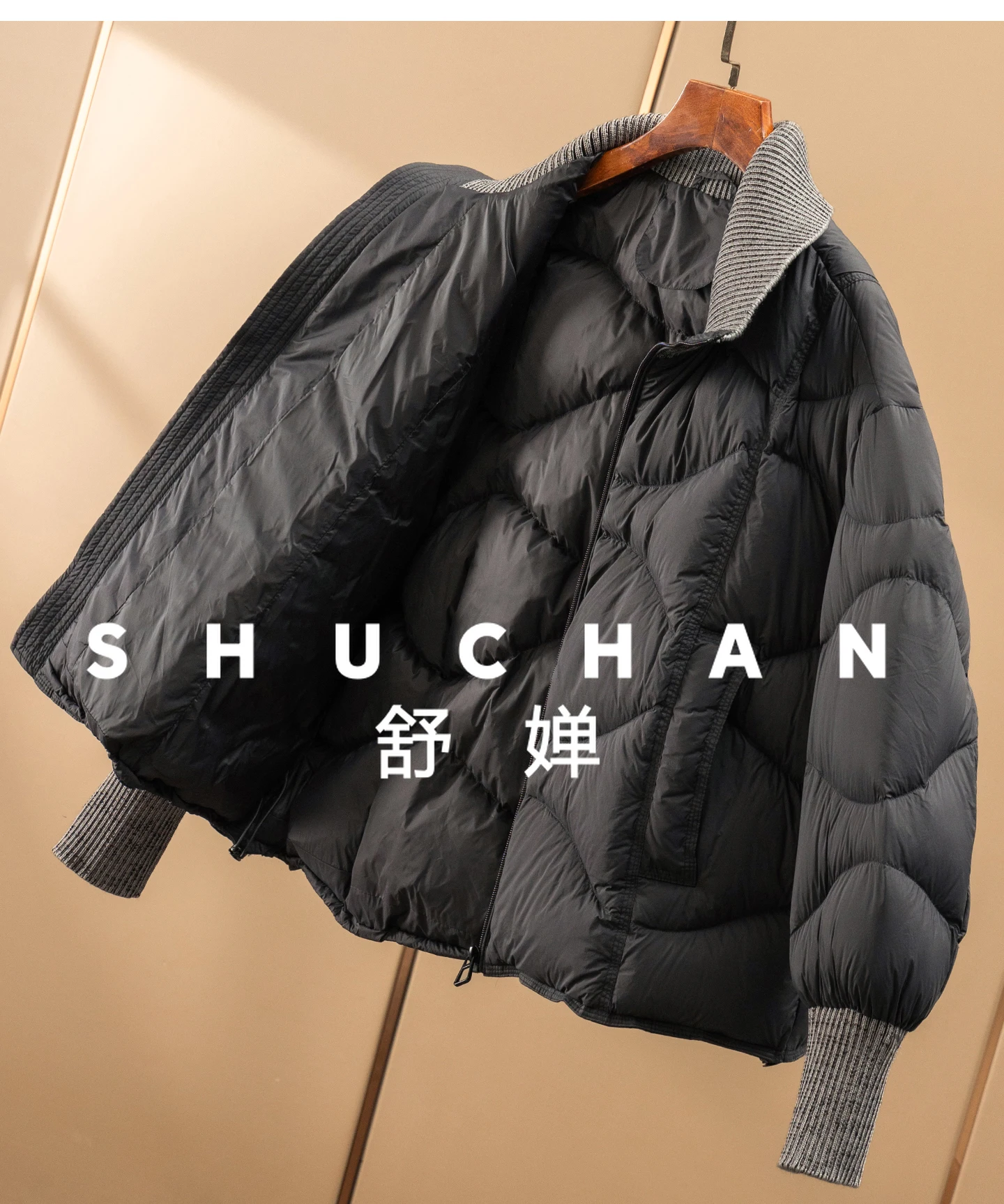 سترة محبوكة بياقة 90 مخملية قصيرة وخفيفة الوزن للخبز للنساء 7Y74 Casacos De Inverno Feminino 2025