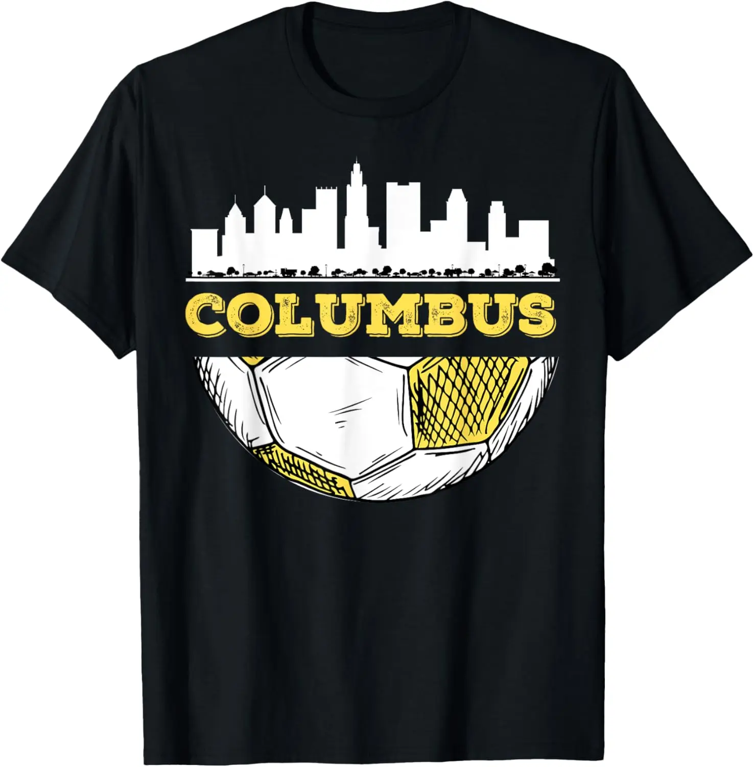 Columbus Skyline Shirt Columbus Soccer Lover Mom Dad Futbol T-Shirt