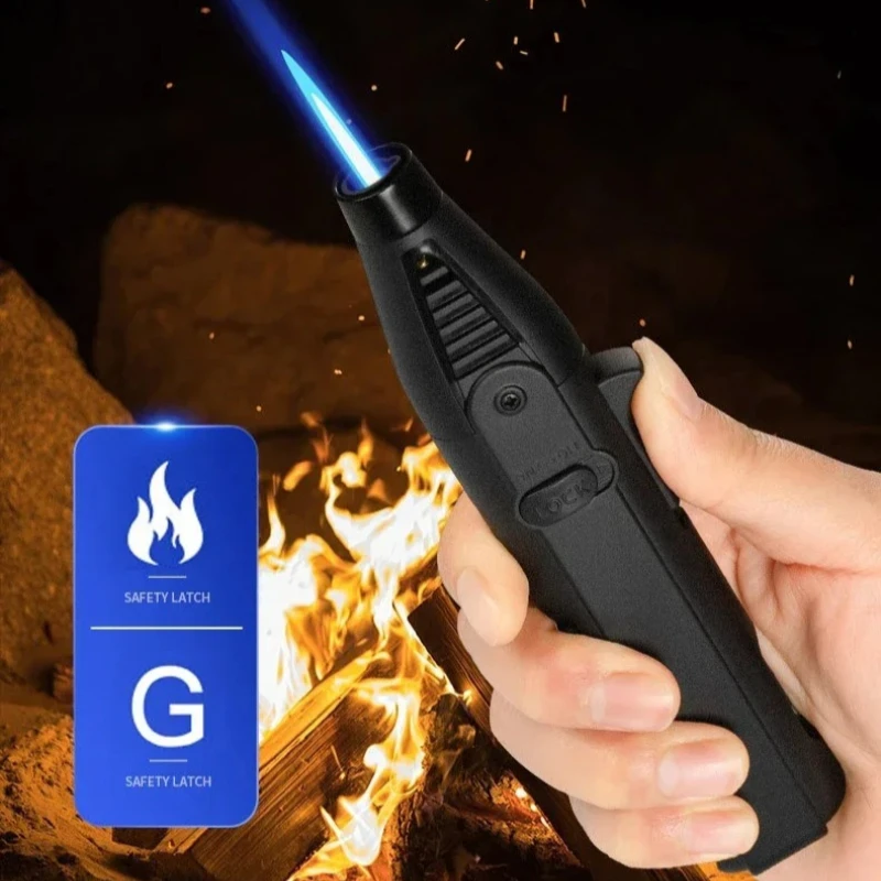 

Jet Flame Gas Lighter 360 Degree Inverted Turbo Torch Windproof Lighter 1300℃ Refillable Butane Candle Kitchen BBQ Ignition Gun