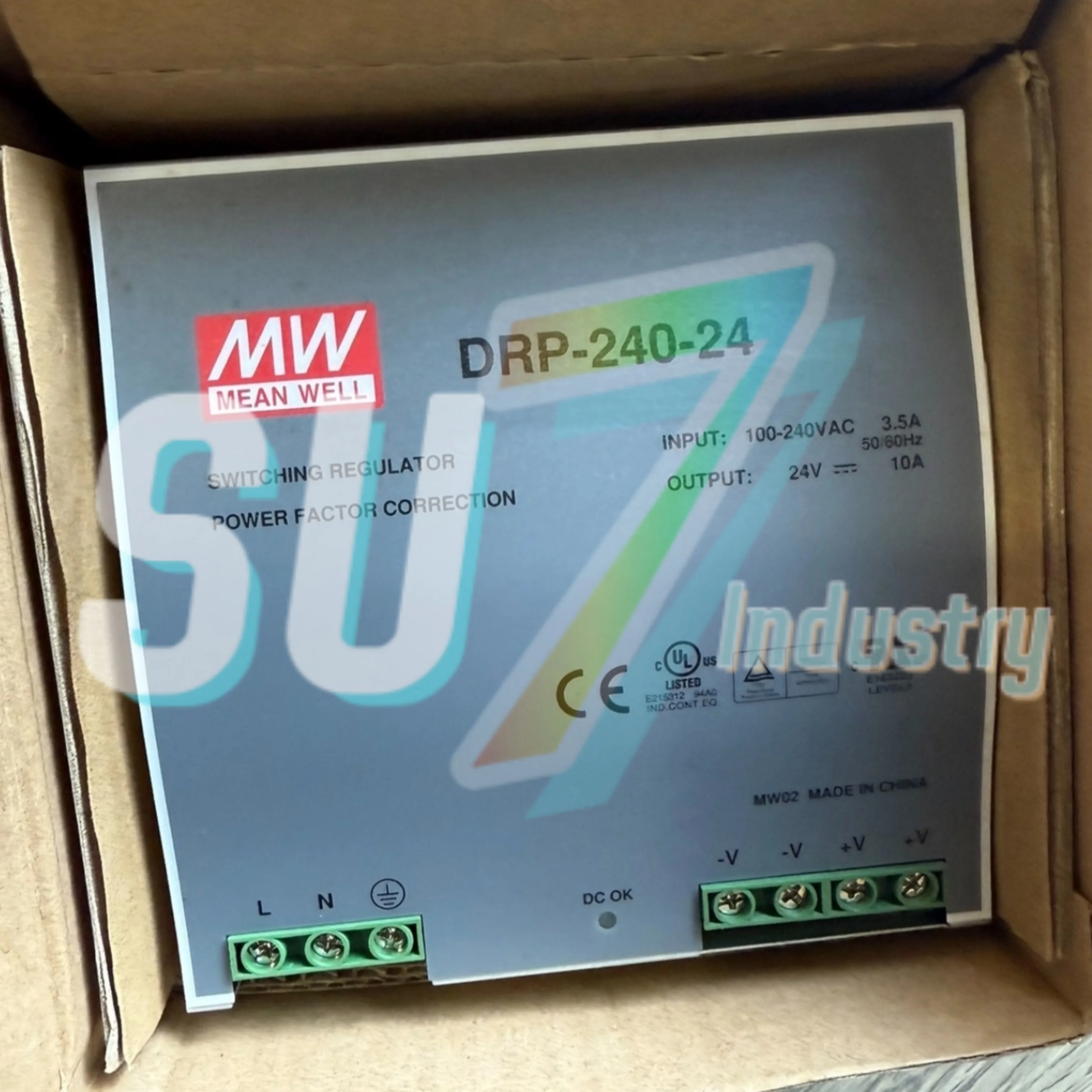 

Mean Well DRP-240-24 DRP-240-48 Switch Power Supply New In Box