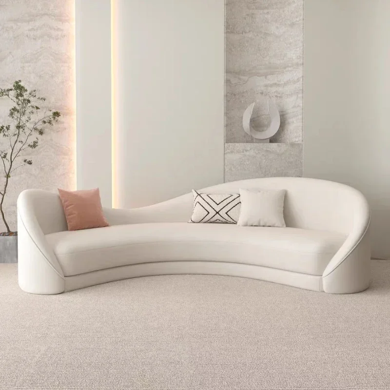 Pop White Loveseat Living Room Sofas Light Luxury Cheap Lounge Create Living Room Sofas Ergonomics Comfortable Divano Home Furni