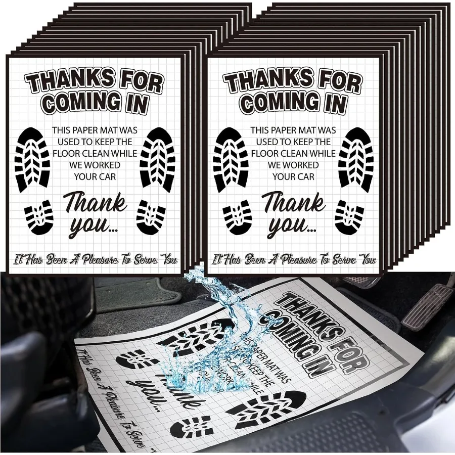 

500 шт. водонепроницаемые автомобильные коврики, чехлы из полиэтилена, пластиковые защитные автомобильные коврики, одноразовые автомобильные накладки, автомобильные M