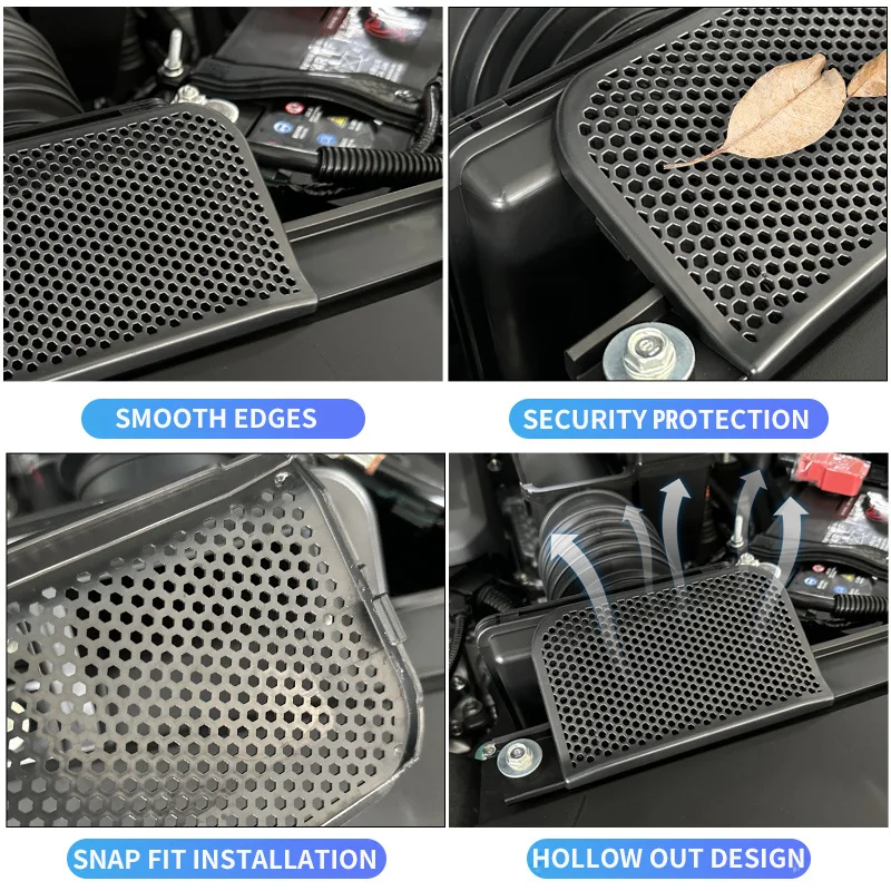 Capó de admisión de motor de coche, cubierta protectora de entrada de ventilación para Honda CRV 2017-2022 5th, CR-V 2023 6th