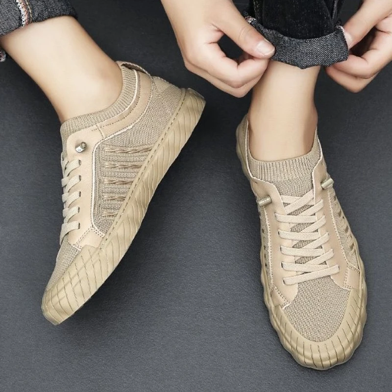 

Мужская обувь, однотонные мягкие кроссовки для бега, парусиновые кроссовки, тренд 2025 года, обычная дешевая жидкость, дизайнерская роскошная мужская повседневная обувь для взрослых