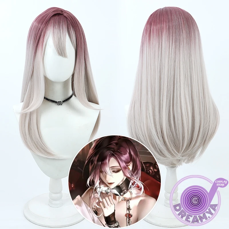 

Shalom Cosplay Wig Path To Nowhere Purple Gray 60cm Heat Resistant Synthetic Hair Halloween Party Role Play Carnival + Wig Cap