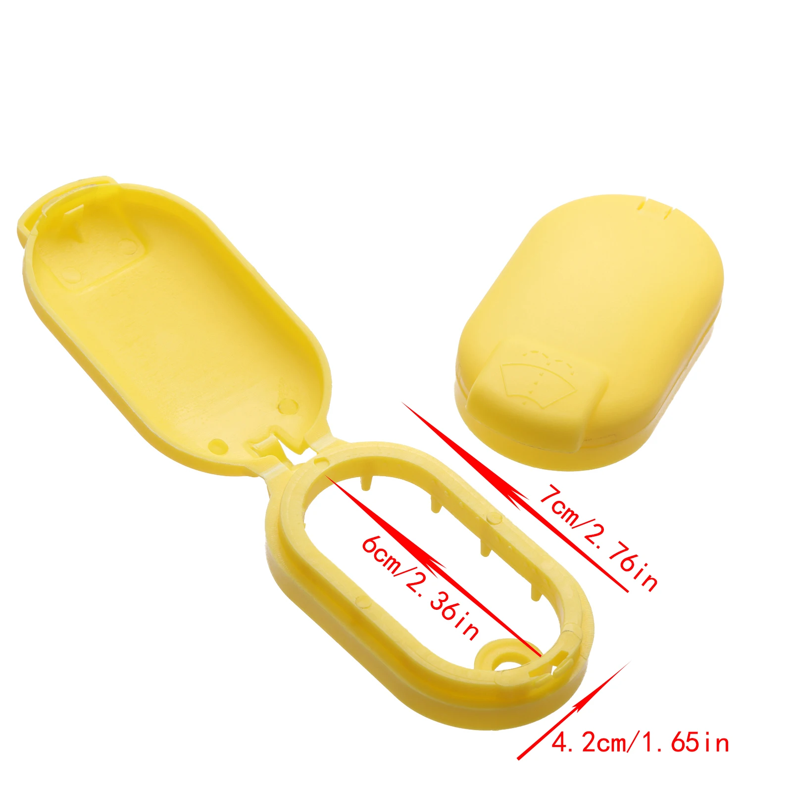 1Pc Yellow Plastic Car Windshield Washer Fluid Reservoir Cap Lid 8200226894 for Renault Tracic Megane Scenic