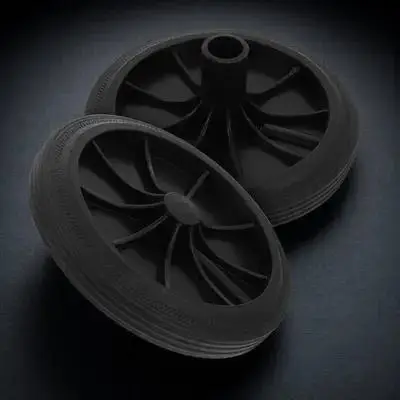 

2pcs Trash Heavy Duty Plastic For Garbage Containers Replacement Wheels Outdoor Trash Can Accessories Sanitation Waste Can