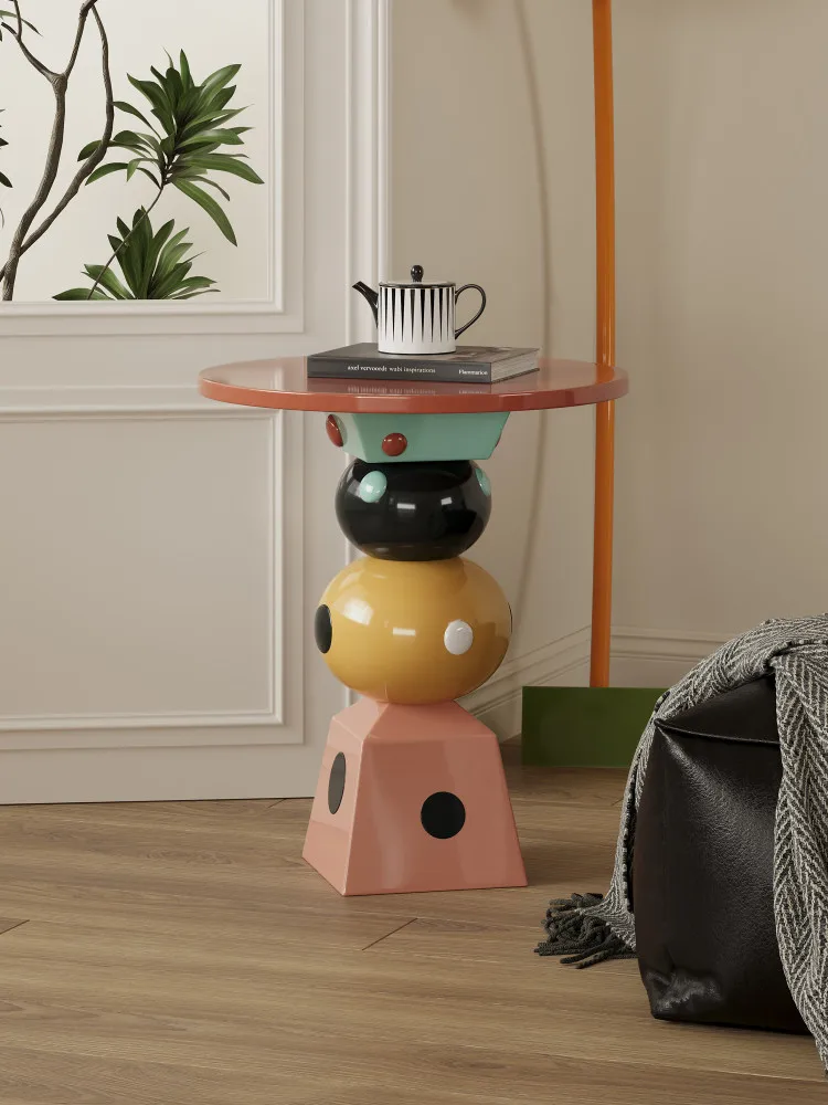 Dopamine cube irregular polka dot edge few household living room sofa corner few ins wind niche shelf