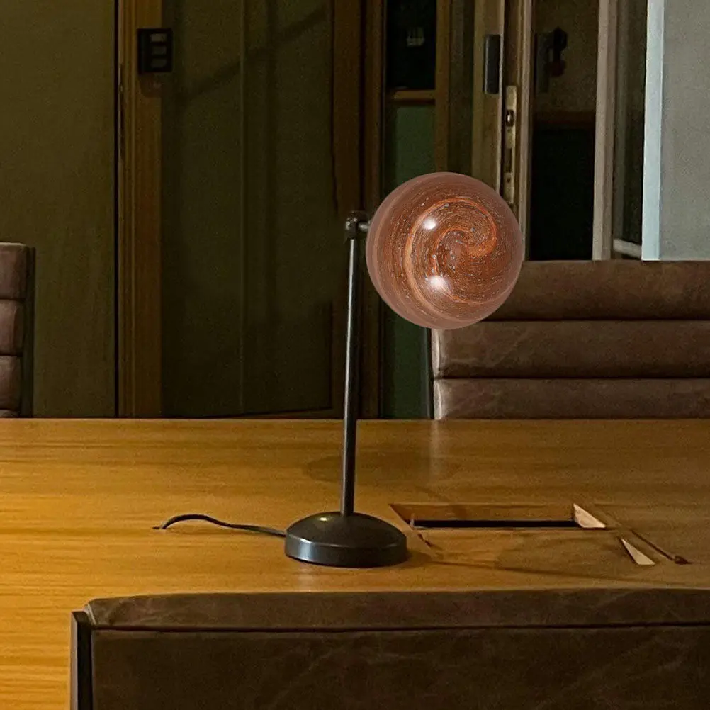 

Стеклянный абажур-шар в желто-черных тонах для настольной лампы в спальню - минималистичный художественный абажур-глобус, декор для подвесного светильника/бра