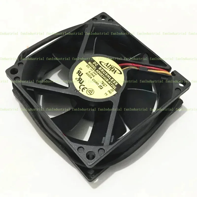 Z ADDA AD0824UB-A72GL 24V 0.26A 80x80x25mm Ventilateur de refroidissement de serveur à 3 fils