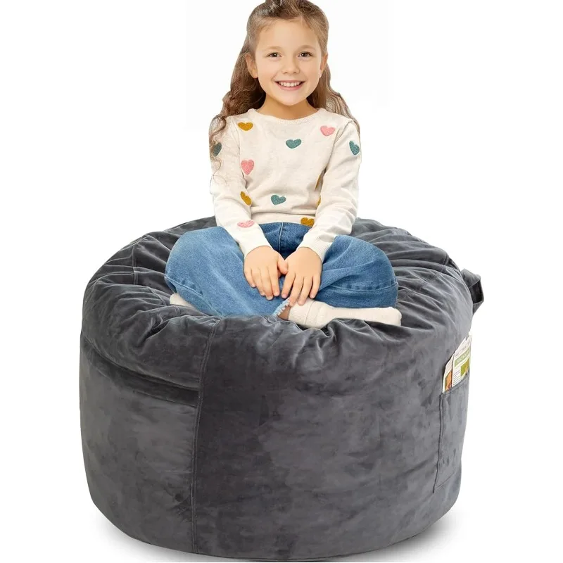 

Bean Bag Chairs for Adults/Kids with Memory Foam Filling,Removable and Washable Velvet Cover,Multiple Sizes