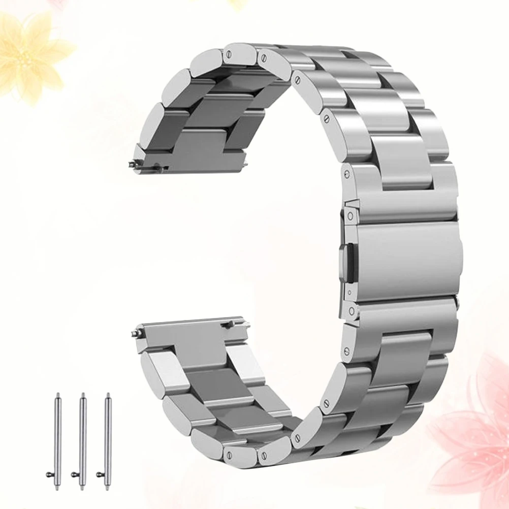 

Stainless Steel Watch Band Replacement 24Mm Solid Metal Wristband Ergonomic Seamless Design Durable Compatible With Suunto