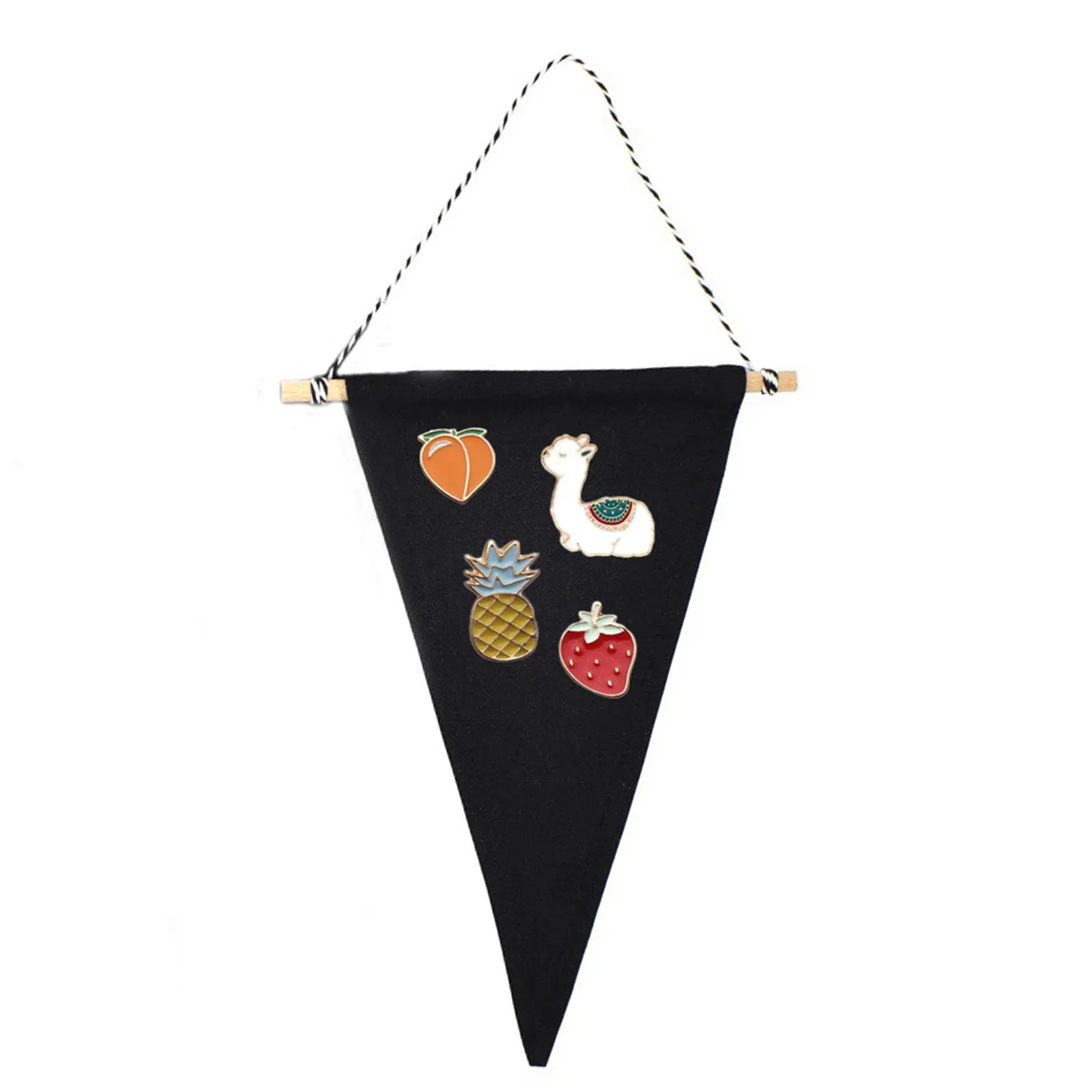 

2Pcs Pin Wall Display Banner Material Unique Shape Design Party Wedding Decoration DIY Pins Storage