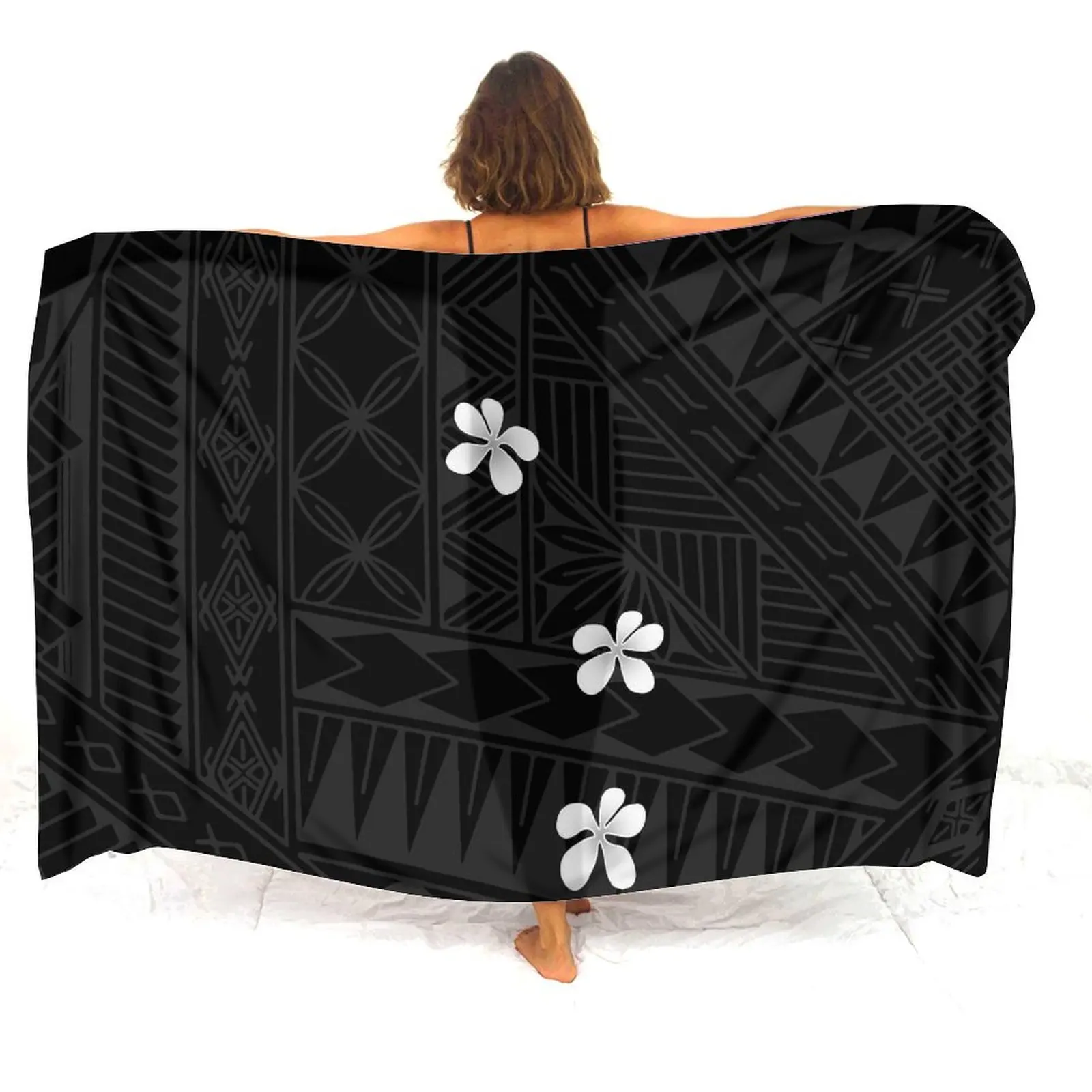 Polynesian Summer Sarong Beach Sarong Apron Sarong Windproof Shawl Customizable Sarong Coat