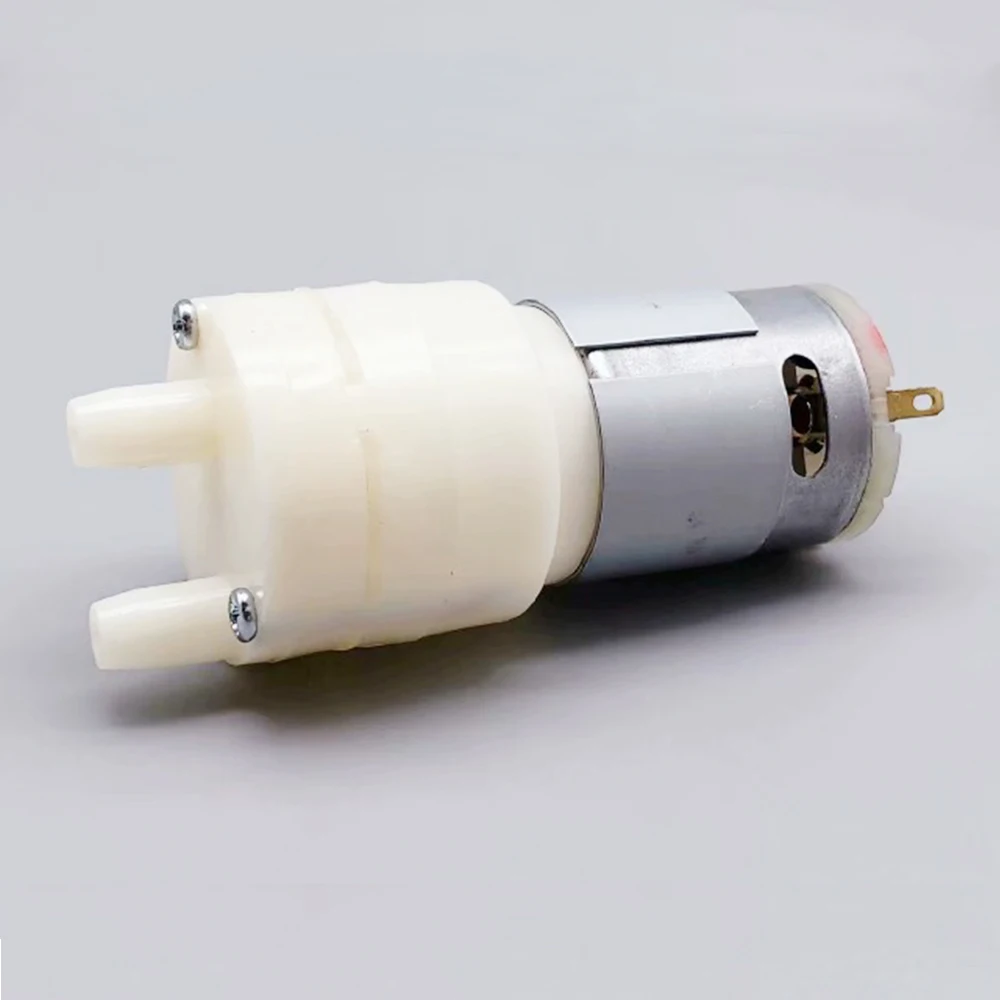 마이크로 365 모터 워터 펌프 DC 3V-5V 자체 프라이밍 펌프 자동 전기 다이어프램 펌프 대형 흐름 1.4L/Min 카본 브러시 긴 수명