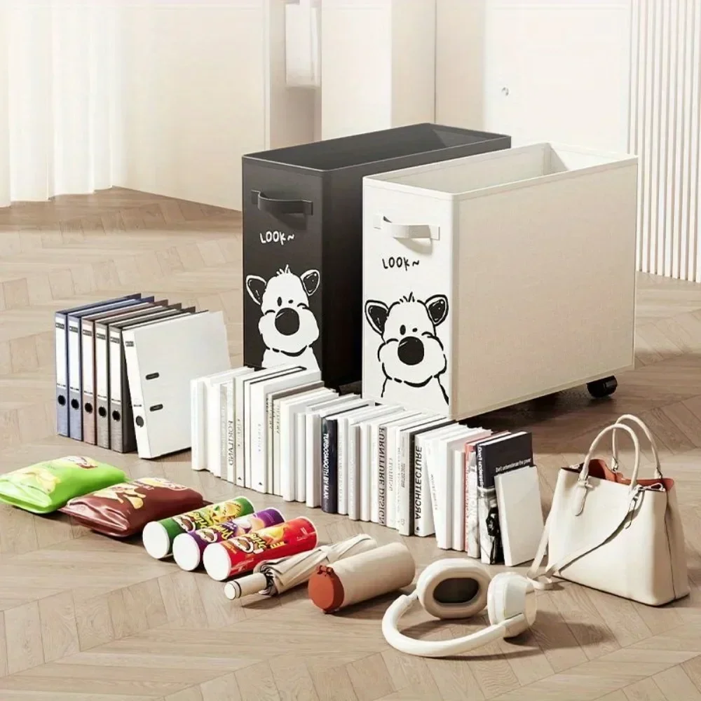 

Under Desk Utility Cart Storage Basket For Household Mobile Storages Basket Office Dormitory Storages Rack Wheeled Small Cart