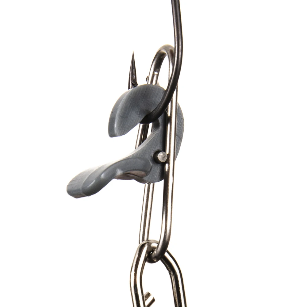 10 قطعة تأثير الطعم كليب الفولاذ المقاوم للصدأ الصيد مجلس الإصدار كليب قابلة لإعادة الاستخدام هوكبيت الإصدار كليب لعشاق الصيد #4