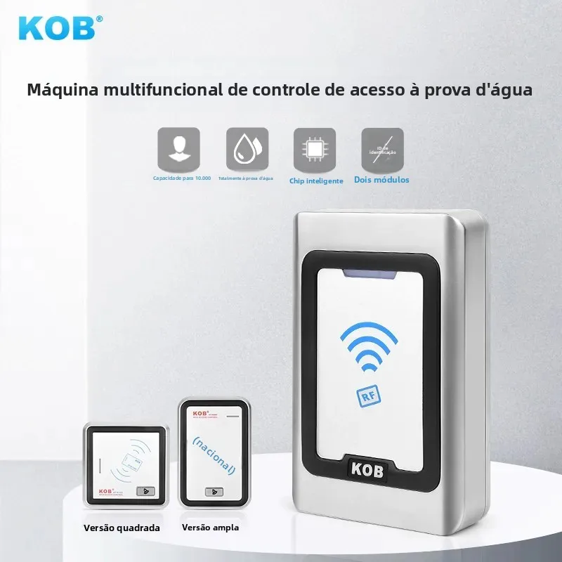 KOB cartão de identificação/IC ao ar livre, sistema de controle de acesso à prova d'água de metal, host externo WG26, cabeça de leitor de controle de acesso