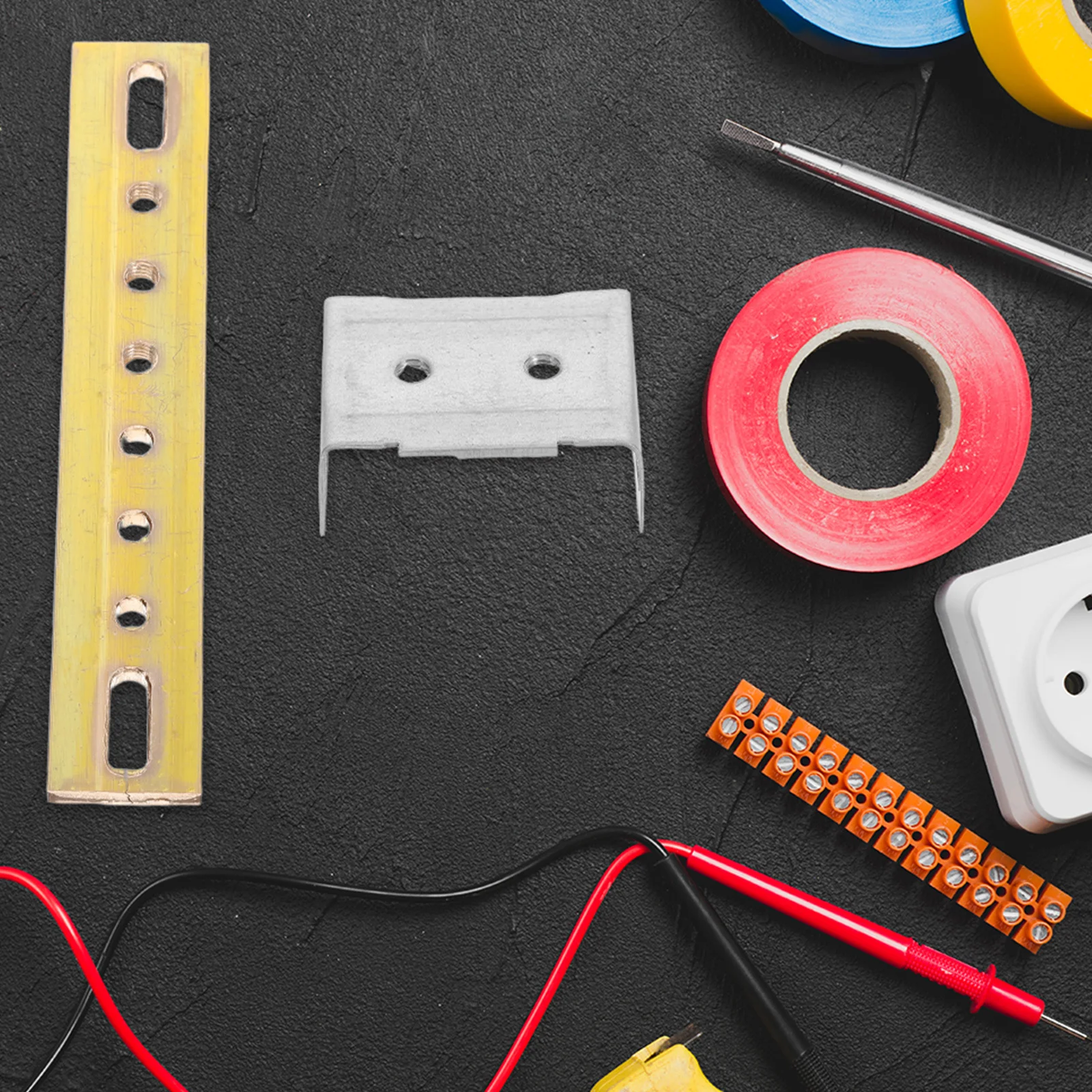 

Brass Bus Bar 4*20*118Mm Grounding Terminal Block For Car Boat Electrical Systems Power Distribution Copper Busbar