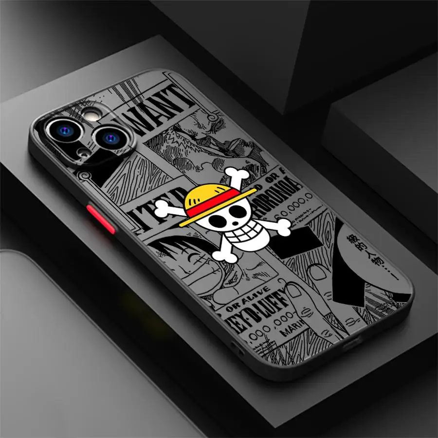 Case for iPhone 11 15 Plus 12 13 Mini 17 16 Pro Max 14 17 Air XS 16e Back Phone Cover Ones Pieces Anime