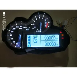 20000rpm Motorcycle Universal LCD Digital Speedometer N1-6 Odometer Tachometer Motorbike Fuel Meter Water Temperature Gauge