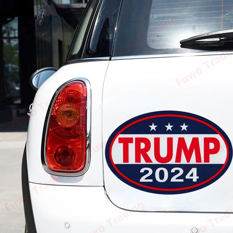 Hot selling TRUMP 2024 Car Stickers Waterproof Decal Auto Refrigerator Car Styling Motorcycle Decoration