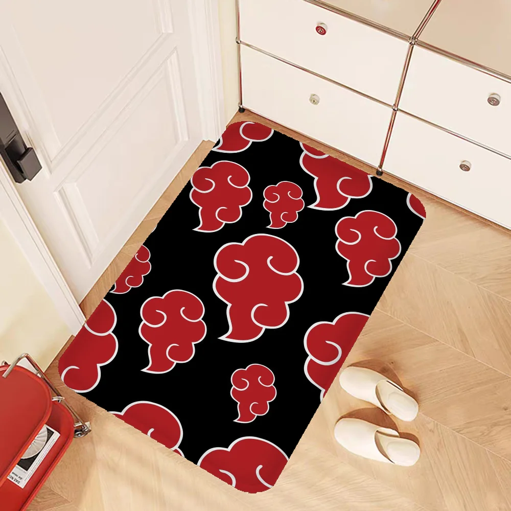 Japanese Anime Red Cloud Kitchen Mat Nordic Style Bedroom Living Room Doormat Home Balcony Anti-Slip Welcome Rug