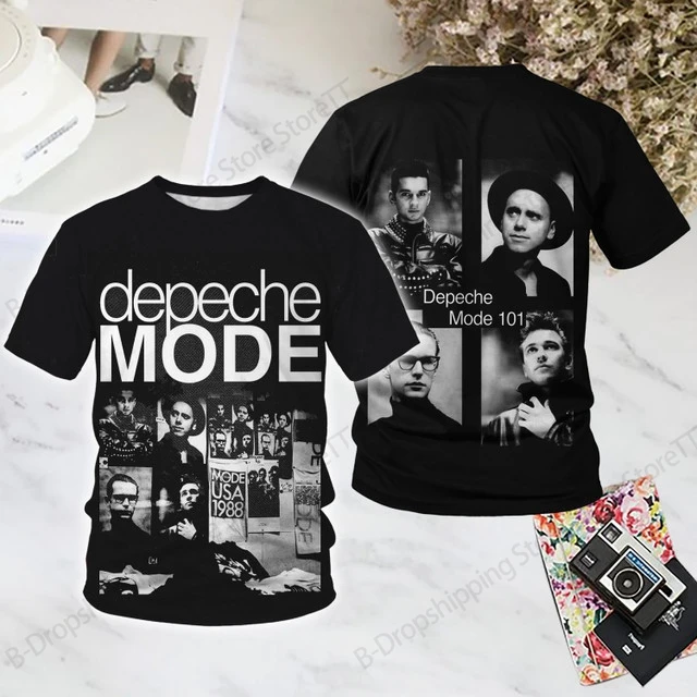 Camiseta con estampado 3D de Rock Depeche Mode Band para hombre y mujer, camisetas de manga corta de gran tamaño a la moda, ropa para hombre, camiseta Retro de Hip Hop