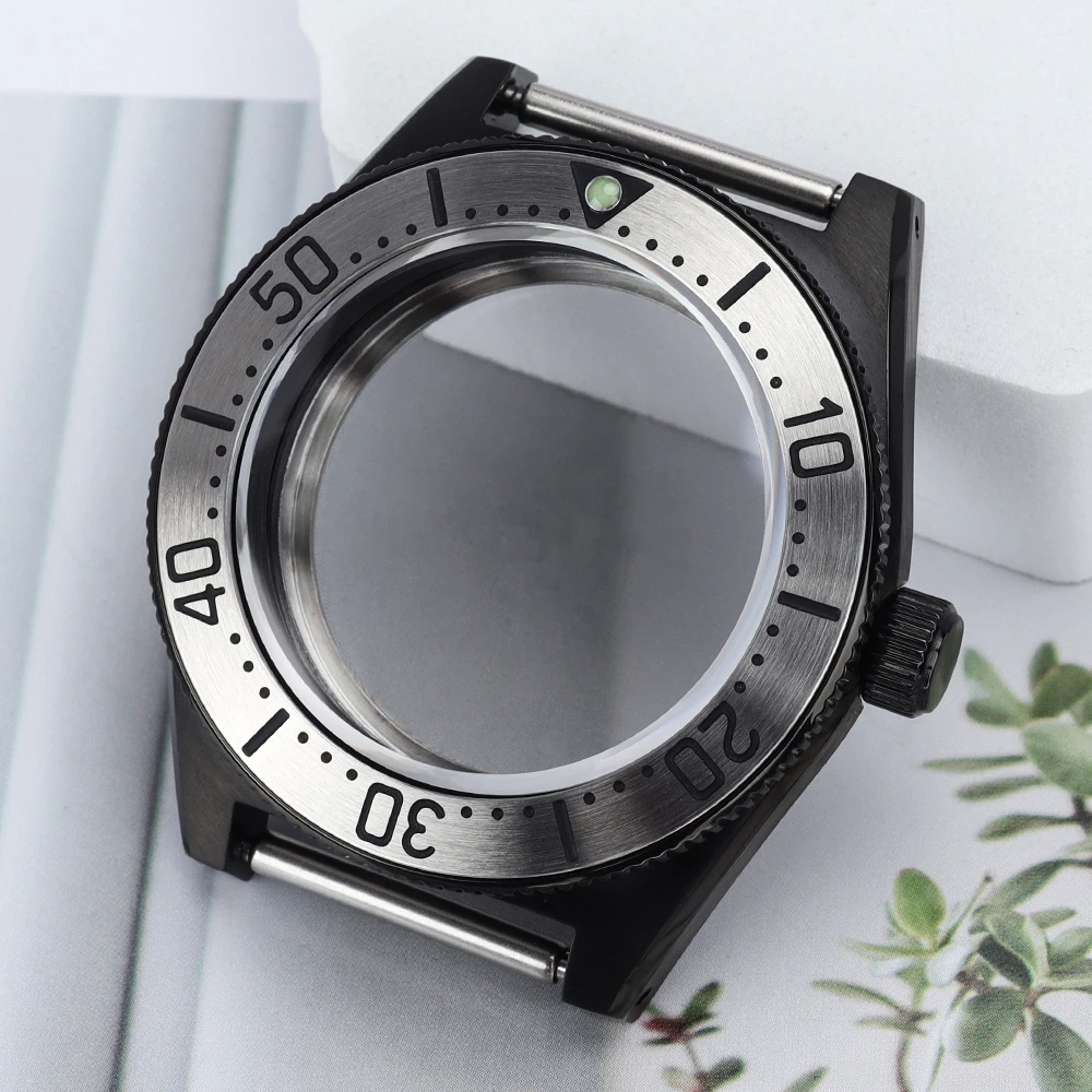 

SPB143J1/SPB253J1 40mm Watch Case Stainless Steel For Black Tiger Whale NH34 NH35 NH36 NH38 4R36 Automatic Movt Sapphire Crystal