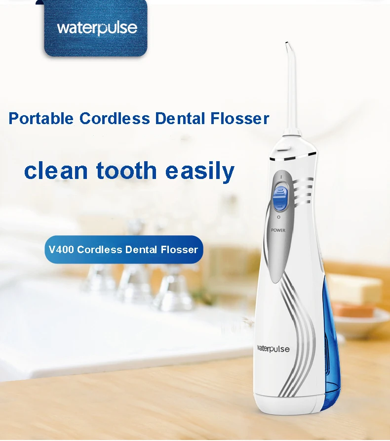 Waterpulse V400 Oral Irrigator Water Flosser Electric Oral Irrigator Mouth Cleaning Dental Irrigator Portable Water Floss