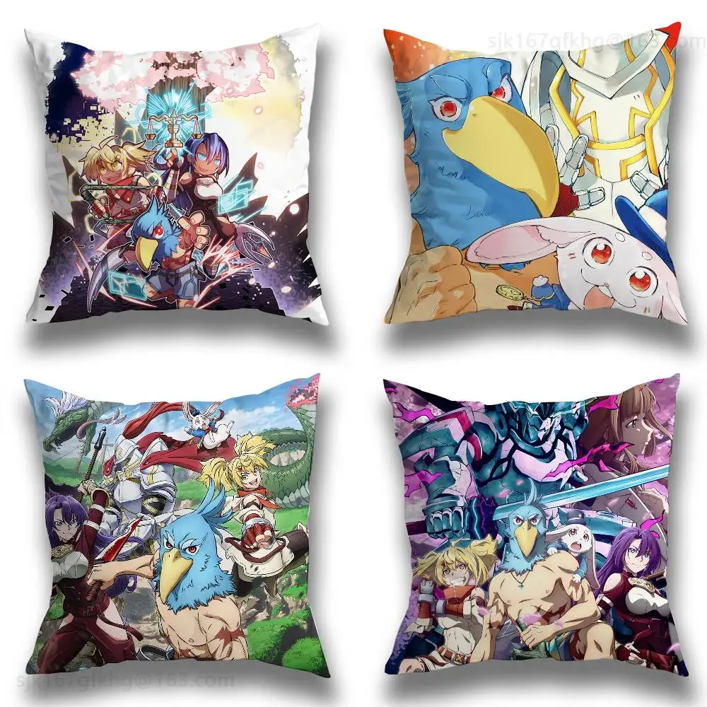 

Anime Shangri-La Frontier Pillow Case Anti-dustmite Pillowcase Invisible zipper silky short plush Sofa cushion cover