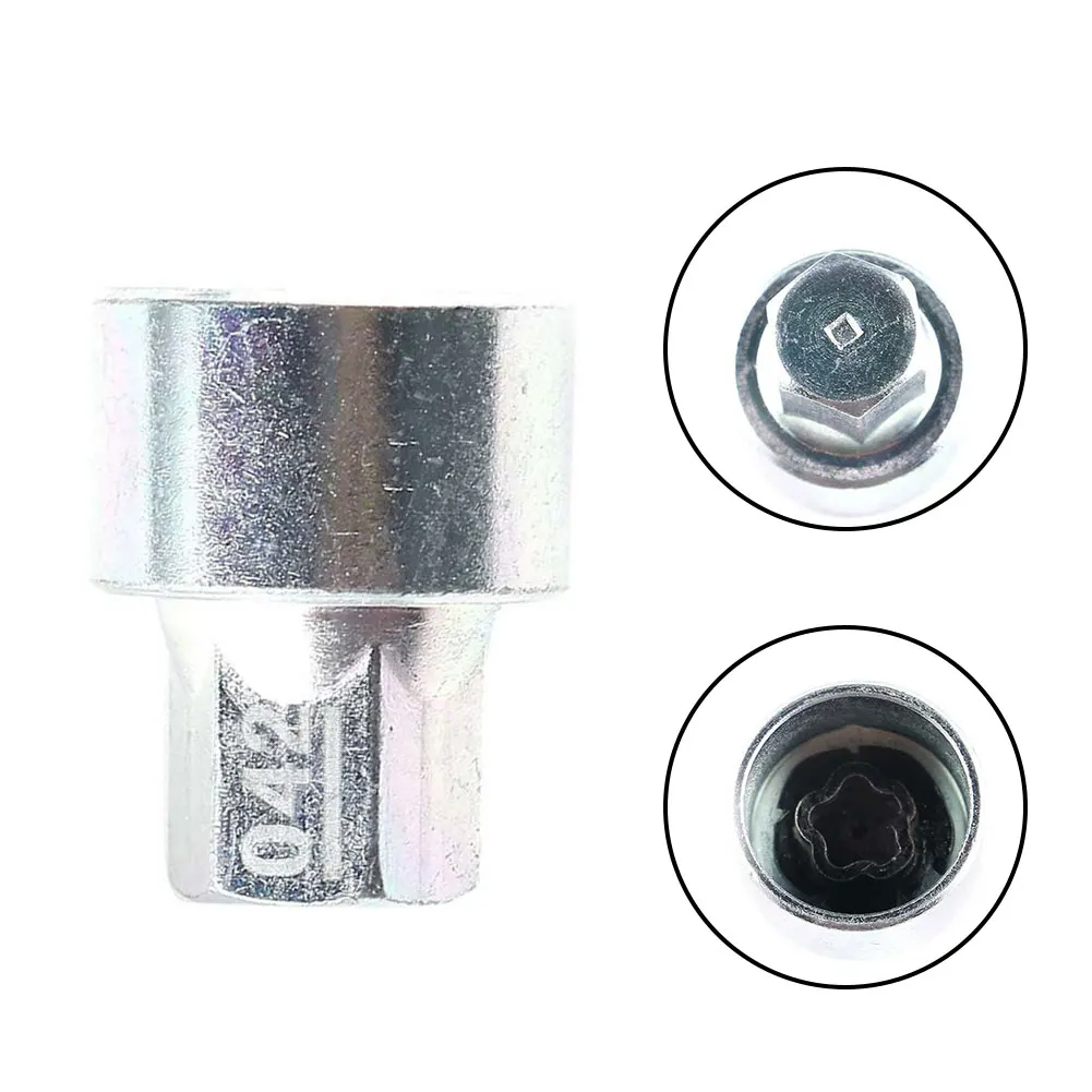 Car Tire Wheel Lock Lugnut Anti-theft Screw Nut Bolt #42 Removal Key Socket For BMW 1 3 4 5 6 7 Series