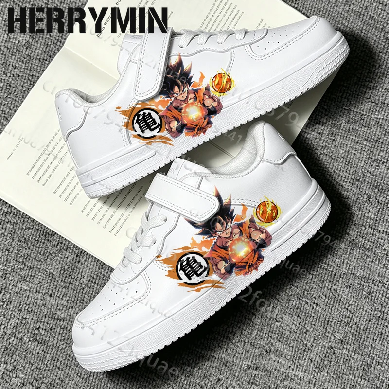 Cool Son Goku Children's Anime Figure Printing Shoes for Boys Girls Comfortable Leisure Walking Running Shoes Size 28-40