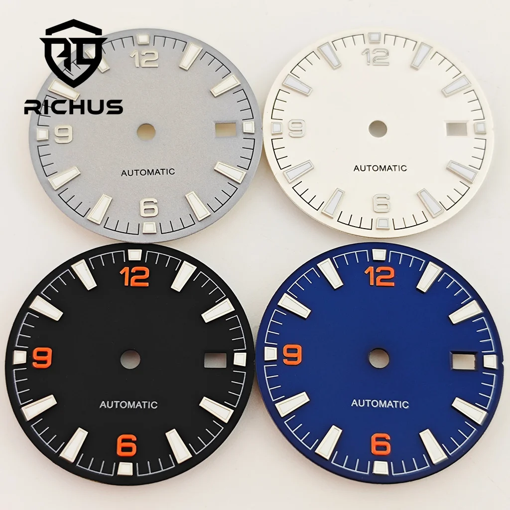 RICHUS NH35 Watch Dial 31mm Watch Dial Fit NH34 NH35 NH36 Movement Fit 3/3.8 O'clock Crown