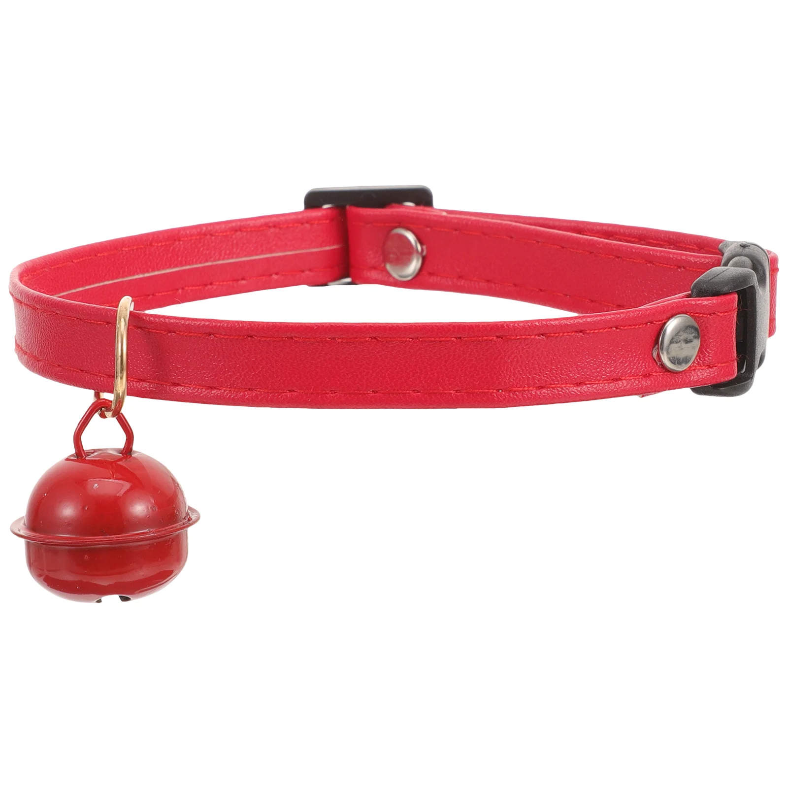 

Adjustable Pet Collar with Small Bell Personalized Collars for Cat Kitten Puppy (Red) pet collar with bell