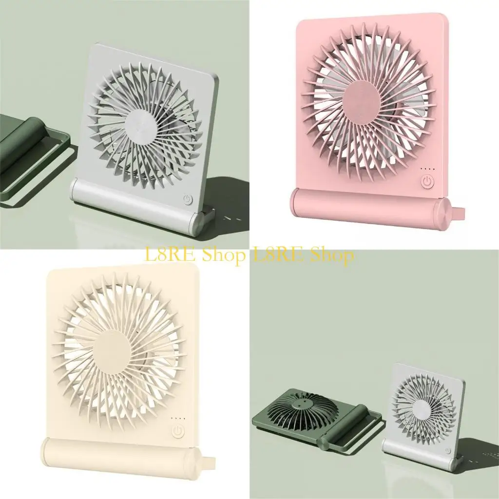 

L8RE USB Desk Fan With 2000mAh Rechargeable Battery Powerful Super-Thin Table Fan