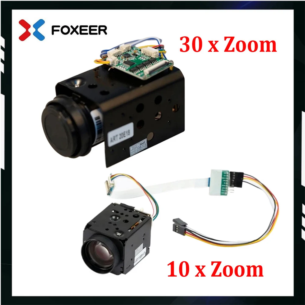 Foxeer 30x Zoom / 10x Zoom 700TVL CMOS Camera PWM Controll AHD/CVI/CVBS for RC Multirotor Airplane Fixed-Wing DIY Parts