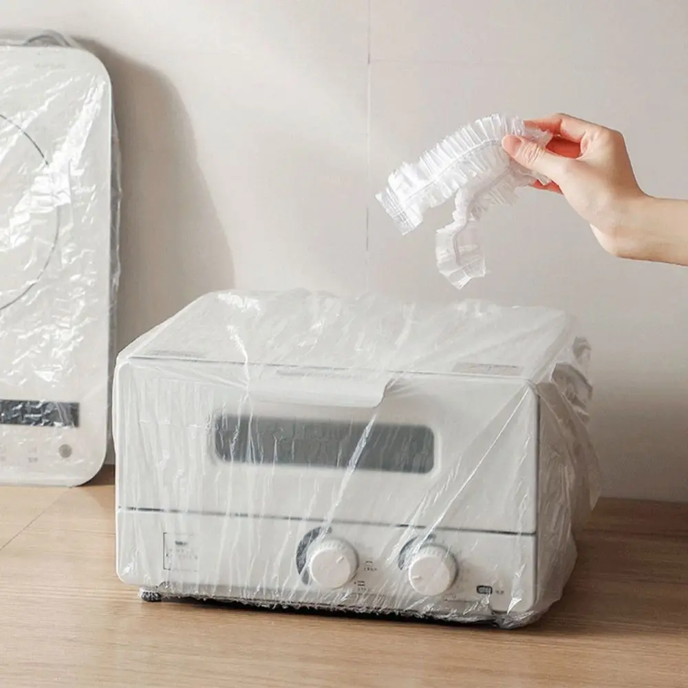 10pcs Dust-Proof Disposable Plastic Wrap Kitchen Home Furniture Electrical Appliances Cover Anti Cockroach Anti Oil Stain Cover