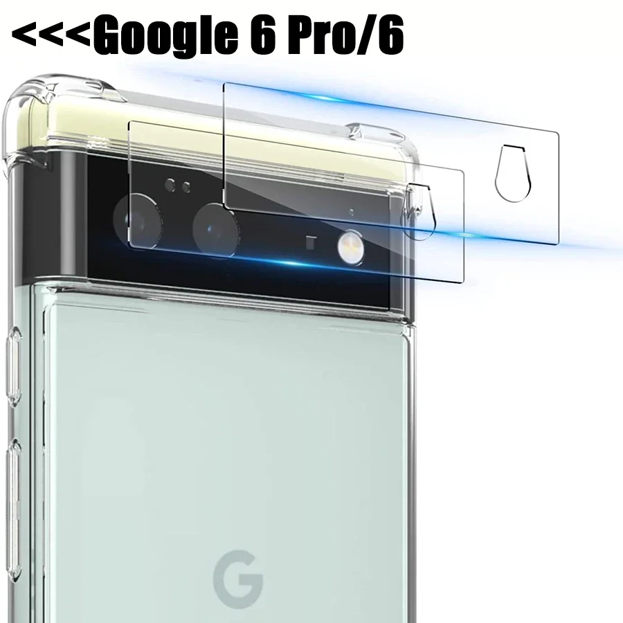 3pcs Camera Lens Glass For Google Pixel 6 pro 7 Full Screen Protector  Film Cover For Pixel 8 7 pro Accessories Tempered Glass