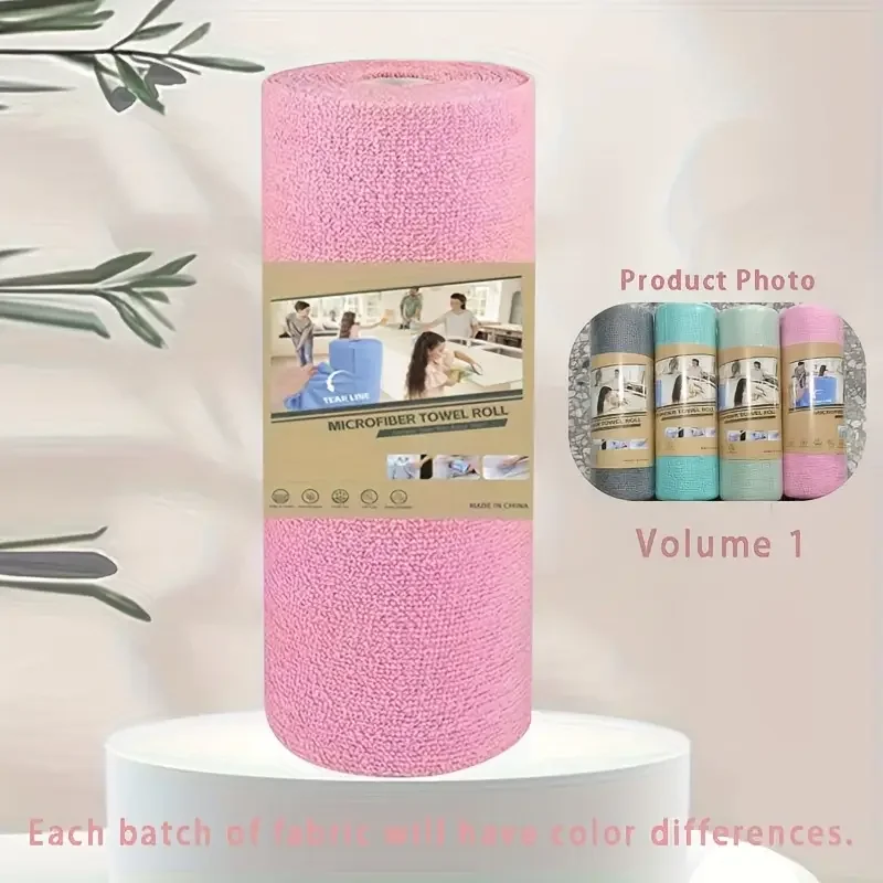 

Roll up kitchen cloth reusable dishwashing towel cleaning towel roll - Tearable ultra-fine fiber roll up kitchen cloth
