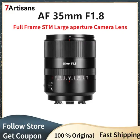 7artisans AF 35mm F1.8  Full Frame STM Large aperture Camera Lens for Sony Alpha 7 IV 7R V 7C II 7S III Sony E Mount