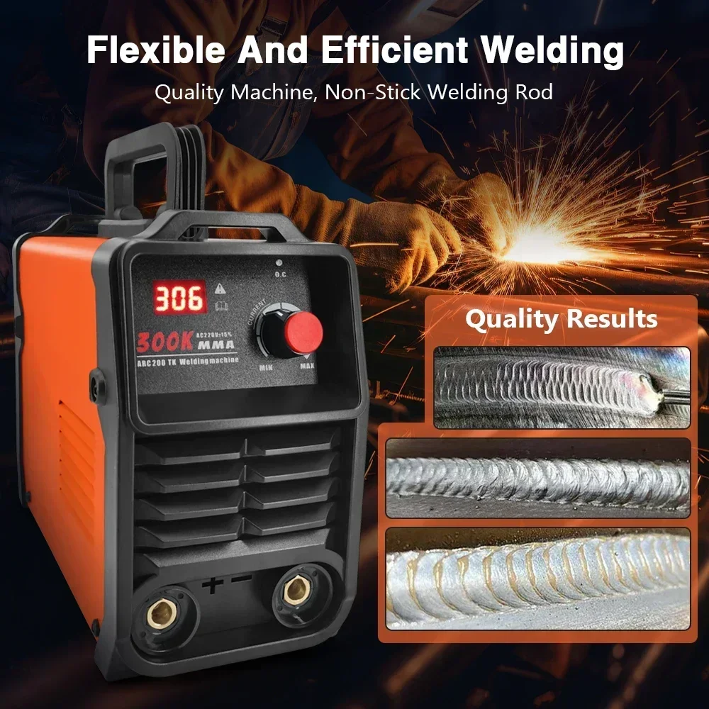 MMA-300 Electric Welding Machine 220V Portable Current Adjustable Compact Welding Machine Manual Metal Arc Electric Welder