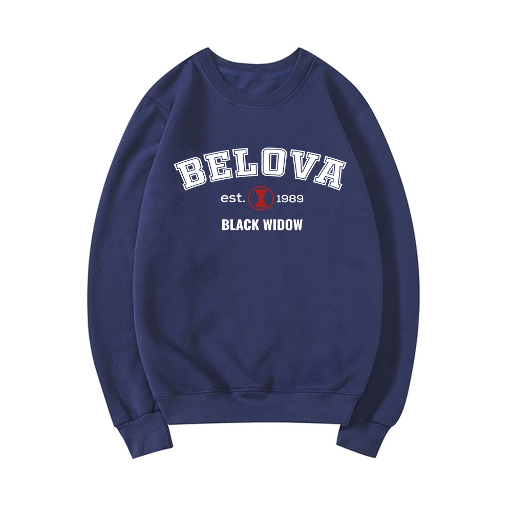 Yelena Belova Est 1989 Sweatshirt Superhero Crewneck Sweatshirts Women Hoodies Streetwear Top Long Sleeve Pullover Female Hoodie